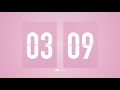 10 Min Countdown Flip Clock Timer / Simple Beeps 🌸🔔