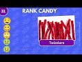 Rate the Candy Challenge | Ultimate Candy Tier List | Food Quiz Game