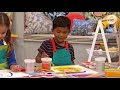 Kids Painting Self-Portraits +6 minutes | Play School Art Crew | ABC Kids