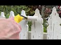 HOW TO DIY Repaint a Picket Fence