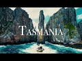 FLYING OVER TASMANIA (4K UHD) - Amazing Beautiful Nature Scenery with Piano  Music - 4K Video HD