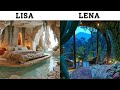 LISA OR LENA 💕 house edition 🏠{ bedroom, washroom, kitchen etc}