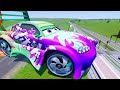 Big & Small Pixar Cars VS Iron Man the Tank Engine Train - BeamNG.drive | Compilation - Part 1