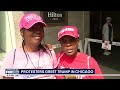 Trump supporters, protesters greet him in Chicago for NABJ Convention