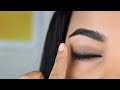 Easy SMOKEY EYE tutorial WITHOUT USING BRUSHES | Lakme eyeconic insta cool kajal | Beginners Makeup