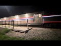 Amtrak silver star stops at Selma station Then Amtrak auto train blasts through with hornshow!!!