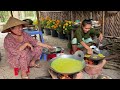 Bánh Xèo Tôm Thịt Cuốn Lá Xoài Non | Hương Vị Bánh Quê Miền Tây || Shrimp pancakes with meat