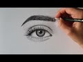 HOW TO DRAW AN EYE FOR BEGINNERS [*EASY TUTORIAL*]