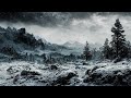 Blizzard Ambience and Music | ambience of a snow storm with original fantasy music #ambientmusic