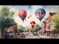 4th of July Watercolor Scenes from a Small Town | Vintage Art TV Turn Your TV Into Art Frame TV Hack