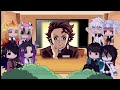 Past Hashiras React To Nezuko And Tanjiro || Kamado Siblings || Demon Slayer || Gacha React