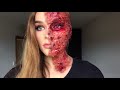 Half burnt face|SFX Makeup Tutorial