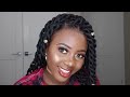 EASIEST PROTECTIVE STYLE | JUMBO SENEGALESE ROPE TWIST On 4C Natural Hair | RUBBER BAND METHOD