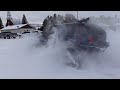 2024 TURBO FREERIDE DITCH BANGING || SNOW TRACKS ON MY TRUCK