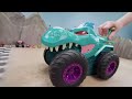 Monster Trucks Take on Bigfoot’s Swinging Tire Challenge! 🚗 🔥 | Hot Wheels