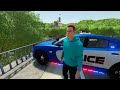 POLICE CHASE STOLEN TRUCK OVER BRIDGE!