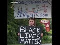 White man holds Black Lives Matter sign in America's most racist town