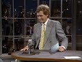 Crispin Glover Tries To Kick Dave In The Head | Letterman