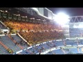 Borussia Dortmund fans celebrating in Santiago Bernabéu Stadium, 30.04.2013