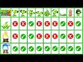 PVZ 2 Random All PEA POD With Support Mint x Torchwood -  Which Support Plant Is Best?