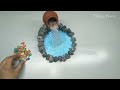 how to make Waterfall from hot glue gun and small pot. Showpiece for home decoration.