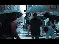 Walking in Thunderstorm in Manhattan, New York  | Times Square Rain Ambience
