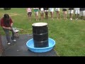 Atmospheric Pressure Crushes a 55 Gallon Steel Drum