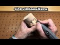 How to Power carve Eyes and Nose Wood Carving with Dremel-Kutzall