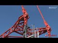 Assemble and operate the world's largest tower crane and super giant excavator