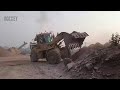 ASMR best Giant Rock Quarry Crushing Operations Impact Crusher Working Primary Jaw Crusher in action