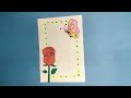 Soo cute and easy Border Design for project easy design flowers 🌺🌺