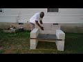 Building a backyard grill with cinder blocks in 10 minutes