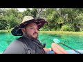 Kayaking Rainbow River in Dunnellon, Florida