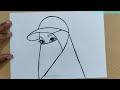 güzel eşarplı kadın çizimi| Hijab Girl drawing| Muslim girl drawing| Girl drawing for beginners