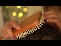 [ASMR] Hair Care with Wooden brushes and Scalp Serum | No Talking