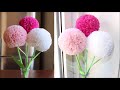 How To Make Round Tissue Paper Flower - DIY Paper Craft