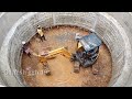 How to remove soil from the lake with Hyundai mini excavator 30.