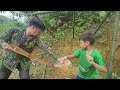 The wandering boy and his brother built a bamboo house as a new shelter