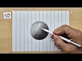 3d drawing on paper for beginners easy - how to draw 3d