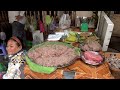 Cambodian Fresh Morning Market-  Food, People's Lifestyle, &  Skills @ The Market