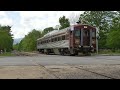Conway Scenic Budd Car - Sawyer River train chase from Fourth Iron to Bartlett, NH 5-22-2022
