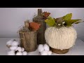 Rustic/Farmhouse Fall Home Decor DIYs/Pumpkin Decor/New crafting techniques/Dollar Tree DIY Decor