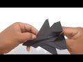 How To Make a Paper Airplane - Best Paper Plane Origami Jet Fighter Is Cool | SUKHOI SU-35