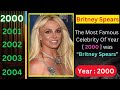 The Most Famous Celebrity Every Year(1930-2024)