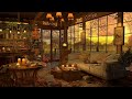 A Rainy Day in 4K Cozy Coffee Shop ☕ Smooth Piano Jazz Music for Relaxing, Studying, Sleeping