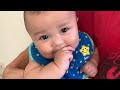 【離乳食】生まれてはじめて納豆を食べた赤ちゃんの反応 （号泣）【生後6ヵ月】