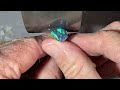 Risky opal cutting technique turns out unbelievable.