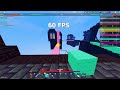 So I Tried To PVP With 1 FPS. (Roblox Bedwars)