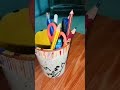 diy pen stand with noddles cup(Waste out of best)🤩😲