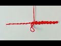 # Coral Running stitch hand embroidery 🪡 for beginners